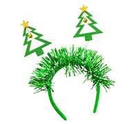 Shntig Serre-tête de sapin de Noël orné de flocons de neige - Accessoire festif pour cheveux - Décoration de costume pour les fêtes de fin d'année