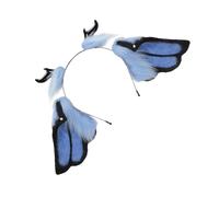 Shntig Serre-tête réaliste en corne de diable avec monture souple et flexible - Fausse fourrure - Accessoire de costume pour Halloween - Accessoire pour Halloween - Oreille d'animal