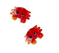 Shntig Thème de Charme Homard/Crabes Perles de verre Composants artisanaux faits à la main Décorations légères pour Crabes Accessoire de bijoux en verre