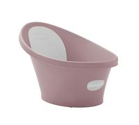 Shnuggle Baby Bath Tub Featuring Ergonomic Bum Bump Support, Soft Foam Backrest and an Integrated Plug. A Compact, Space-Saving Bathing Solution for Newborns up to 12 Months - Blossom