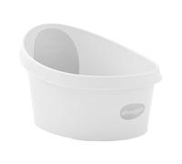 Shnuggle Baignoire pour enfant - Blanc avec dossier gris clair