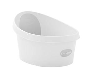 Shnuggle Baignoire pour enfant - Blanc avec dossier gris clair