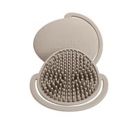 Shnuggle Cradle Cap Brush - Super Soft Silicone Baby Scalp Brush & Comb for Gentle Cradle Cap Treatment, Newborn Bath & Shampoo Accessory | Taupe