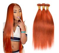 Shoaiye Human Hair Bundles Straight Tissage Naturel Cheveux Humain Unprocessed Remy en lot Meches Weave Extensions Double Weft Color 350