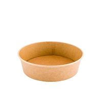 SHOBI Lot de 50 bols en carton kraft biodégradable, saladier jetable pour Delivery Food idéal pour Poke, salade bowl et aliments chauds et froids (1000 ml)