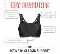 Shock Absorber Active D+Classic Sn109 Sa D+Max Bra Femme - Brassières de running femmes 90D