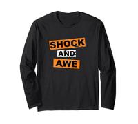 Shock and awe Vintage Cadeau Lettrage Inspiration Motivation Manche Longue