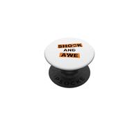 Shock and awe Vintage Cadeau Lettrage Inspiration Motivation PopSockets PopGrip Adhésif