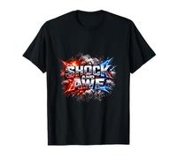 Shock and awe Vintage Cadeau Lettrage Inspiration Motivation T-Shirt