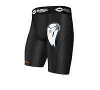 Shock Doctor 221 - Short de Compression avec Coquille de Protection Bioflex - Noir ou Blanc - Adulte et Garçon