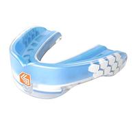 Protège dents Shock Doctor Gel Max Power transparent Bleu avec stap Bleu G