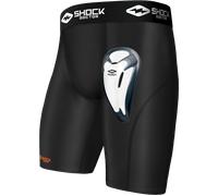 Shock Doctor - Short de compression 221 - Coquille Bioflex - Noir ou Blanc - Adulte et garçon
