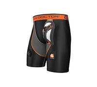 Shock Doctor Ultra Short de Compression avec Coquille de Protection Noir/Gris Taille XXL