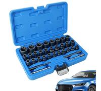 Shock Resistant Lug Nut Remover Stripped Fastener Extraction Kit