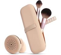 Shockassist 2 Pièces Pochette Pinceaux Maquillage 1 Pièces Boite A Pinceaux Maquillage +1 Pièces Étui De Mélangeur De Beauté Pour Pinceau,Rouge À Lèvres,Eye-Liner, Éponge De Beauté (Kaki)