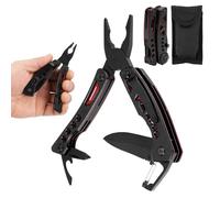 Shockassist 8 en 1 Outils Multifonction Randonnée Couteau Multifonction Cadeau Homme Pince Multifonction Homme Accessoire pour hommes cadeaux pour pères cadeau papa + Sac de Rangement