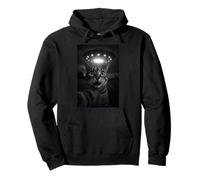 Shocked Cat Selfie Alien UFO Encounter for Teens Boys Girls Sweat à Capuche