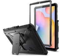 Shockproof Case For Samsung Galaxy Tab S6 Lite 10.4 Inch 2024/2022/2020, Heavy Duty Case With Kickstand And Built-In Screen Protector Protective Case For Galaxy Tab S6 Lite, Black