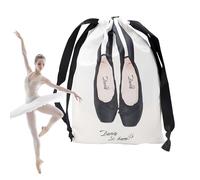 Shoe Bag, Drawstring Satin Dance Shoe Storage Organizer, Lightweight Design Dust Proof Pouch, for Ballet Slippers Heels Flats Sneakers, Travel, Gym, Backstage, School, Dorm