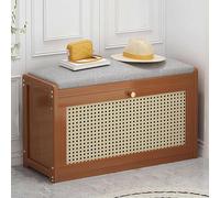 Shoe Bench with Cushion, Upholstered Seat, Shoe Rack, Storage Cabinet for Small Spaces, Hallway, Entryway, Living Room 2,70CM