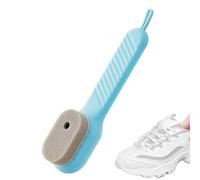 Shoe Brush, Multifunction Sneaker Scrubber with Replaceable Soap Dispenser 40g, Cleaning Brush, for Leather Canvas Sneakers Boots Shoes Bags Furniture Travel Or Home Use