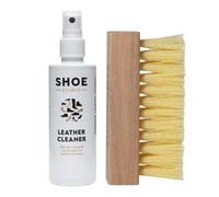 Shoe Clinic Kit de nettoyage pour cuir - Nettoyant pour cuir, brosse et chiffon en microfibre - Nettoyage et entretien des baskets, chaussures, chaussures de 125 ml, claire, Taille unique