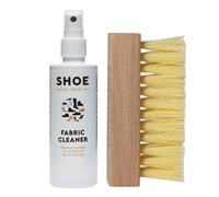 Shoe Clinic Kit de nettoyage pour tissu | Kit de nettoyage pour chaussures et baskets avec nettoyant pour tissu et brosse de nettoyage | Spray détachant de 125 ml | Nettoyant pour chaussures pour tous