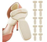 Shoe Heel Protectors - 12pcs Anti Slip Insert Liners for Heel Comfort Grip Pads | Soft Cushion with Shoe Back, Protectors for Wedding Office Dancing Travel Commuting Outdoor Wear