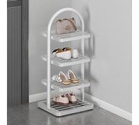 Shoe nizer Étagère à chaussures verticale en bambou pour salon, entrée, couloir et salle de bain - Support pliable durable pour chaussures et fleurs