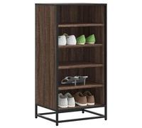 Vidaxl Étagère À Chaussures Chêne Marron 48x38x97,5 Cm Bois Ingénierie Multicolore