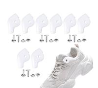 Shoe Repair Pad - Silicone Stainless Steel 3.8x2.3cm Anti Abrasion | Shoelace Eyelet Hole Repair Plate Kit, Shoe Maintenance Supplies Set | For Running Hiking Sports Dancing Travel Kids Adults