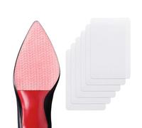 Shoe Sole Bottom Protector Grips - Welnove 6 Pcs Non Slip Shoe Bottom Protector for Women High Heels - Self-Adhesive Sole Guard Anti-Slip Pads for Men Boots - Silicone Shoe Sole Covers (Clear)