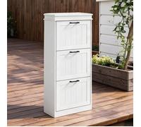 Shoe Storages combining 21.3 x 9.4 x 46.3 in and Meuble à chaussures pour entrée MDF laqué blanc with 5 cm 15 paires