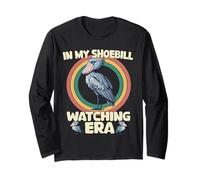 Shoebill Cigogne Oiseau Cigogne à Bec Soulier pour Homme et Femme Manche Longue