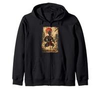 Shoebill Samurai Japanese Warrior Vintage Graphic Ukiyo-e Sweat à Capuche