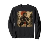 Shoebill Samurai Warrior Japanese Vintage Graphic Ukiyo-e Sweatshirt