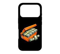 Shoebox Argent, Get Money, Hustle, Trap, Rap, Grind, Stack Coque pour iPhone 17 Pro