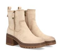 shoes&blues.es Bottine à talon pour femme avec imprimé uni, avec fermeture éclair latérale qui facilite l'ajustement et une semelle dentée pour les jours d'automne hiver. Talon large confortable