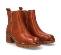 shoes&blues.es Bottine à talons avec imprimé uni pour femme pour un usage quotidien, fermeture éclair intérieure, idéale pour la saison hivernale d'automne., Camel, 37 EU