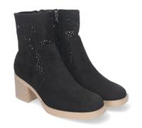 shoes&blues.es Bottines Printemps/été pour Femmes : élégantes et Confortables avec Un Talon Large, Un Design perforé et Une Fermeture éclair latérale, idéales pour Toutes Les Occasions. Noir Talla 36
