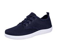 Shoes de Marche athlétiques Femmes Shoes décontractées Grandes pour Commerce International - Mode Femme Pratique à Enfiler et Respirante Bout Large Design Slip-on et Confort(Dark Blue, 41)