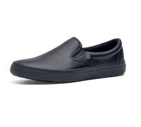 Shoes for Crews Merlin - Chaussures confortables en cuir - Semelle intérieure rembourrée - Semelle extérieure antidérapante pour le travail quotidien - Pour homme et femme, Noir , 39 EU