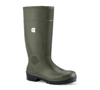 Shoes For Crews BASTION - Botte de sécurité en caoutchouc imperméable en PVC, S4, semelles intérieures rembourrées, antidérapantes, respirantes, 40 cm de haut - hommes et femmes