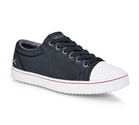 Shoes for Crews Chaussures de Travail Grind Men Canvas Black - Sabots de Travail imperméables et Respirants pour Les Travailleurs Debout et Le Personnel de Cuisine, Denim de Haute qualité