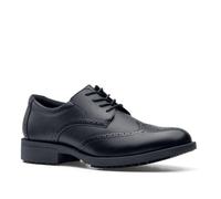 Shoes for Crews Chaussures habillées pour homme avec dessus en cuir Executive Wingtip III, Noir , 44 EU