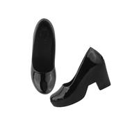 Shoetopia Talons escarpins à enfiler pour femme, Noir, 3 UK
