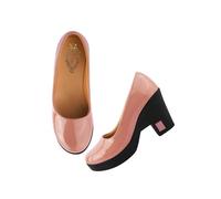 Shoetopia Talons escarpins à enfiler pour femme, Pêche, 3 UK