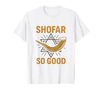 Shofar So Good Jeu De Mots Juif Roch Hachana Étoile De David T-Shirt