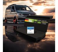 SHOGAZI Matelas pliant, 150 × 190 × 12 cm, pour VW T5, T6, T6.1 Multivan & California Beach - Pliable, mousse froide, coton, fabriqué en Allemagne - Vainqueur de la comparaison