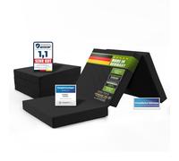 SHOGAZI Matelas Pliant 90 x 200 x 12 cm, d'Invité Pliable d'Allemagne, 1 Personne, Confort de Sommeil Ultime, Lavage Facile (Anthracite)